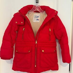 Crewcuts Vibrant Red Kids Puffer Coat